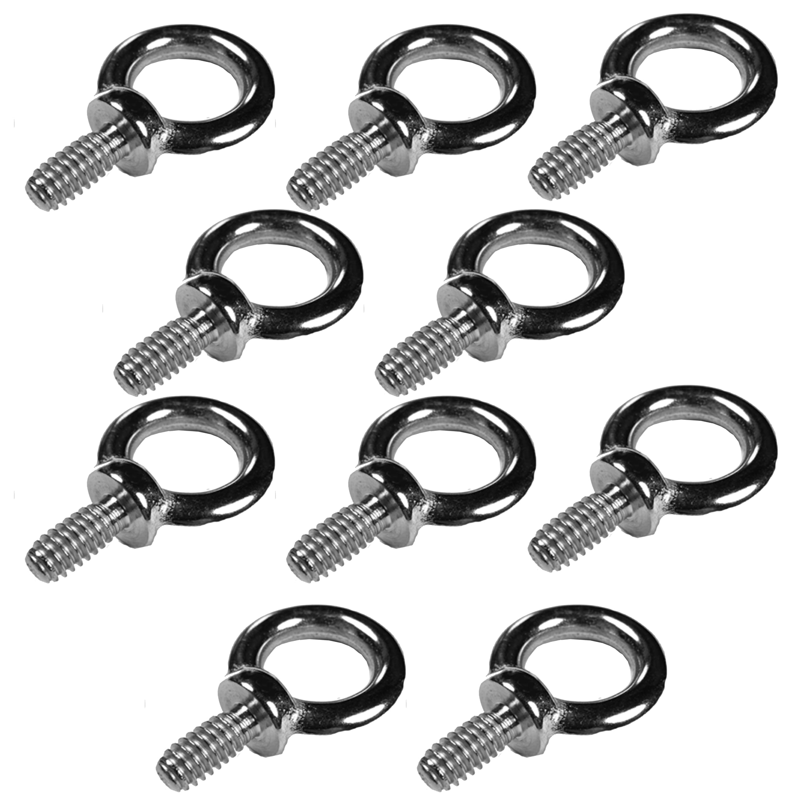 M5 Lifting Eye Bolts Made from Marine Grade A4 Stainless Steel 316 (Pack of 10)