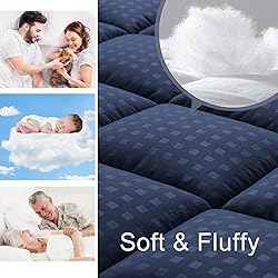 HYLEORY Full XL Mattress Pad Quilted Fitted