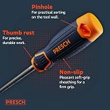 PRESCH Presch File Set 5 pcs High Quality Metal File Set Flat Half Round Round view 6