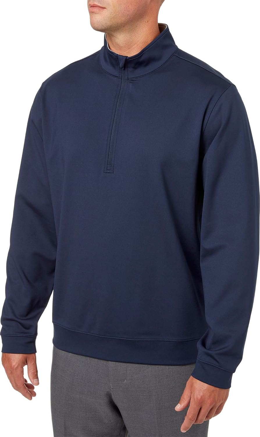 Walter Hagen Men's Essentials Golf 1/4Zip (Navy, S) Clothing