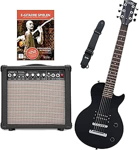 Rocktile L-50B Junior escala 3/4 guitarra eléctrica set con ...