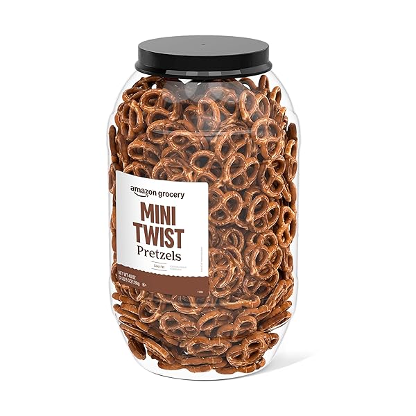 AMAZON GROCERY, MINI TWIST PRETZELS, 40 OZ (PREVIOUSLY HAPPY BELLY, PACKAGING MAY VARY)