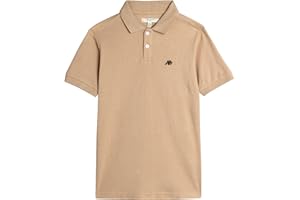 AEROPOSTALE Boys' Polo Shirt - Classic Fit Short Sleeve Pique Polo - Comfort Stretch Golf Shirt for Boys (4-16)