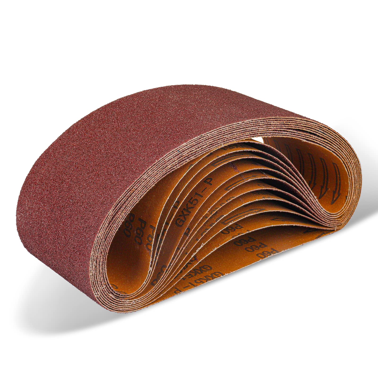 Photo 1 of Sanding Belt 4 x 24 Inch,Belt Sander Belts 60 Grits,Best for Sanding Wood,Metal and Paint(10 Pack)