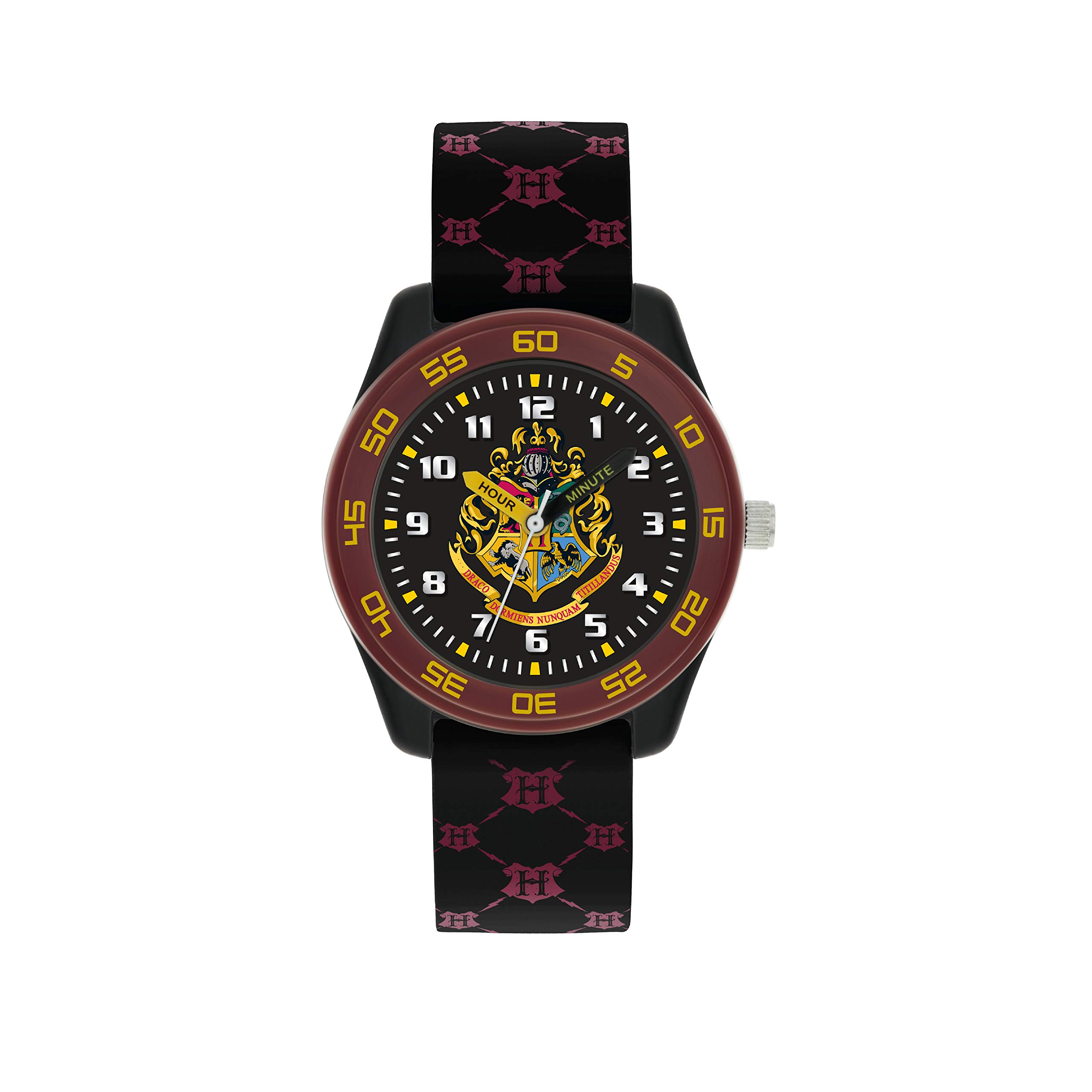 harry potter black silicone strap watch