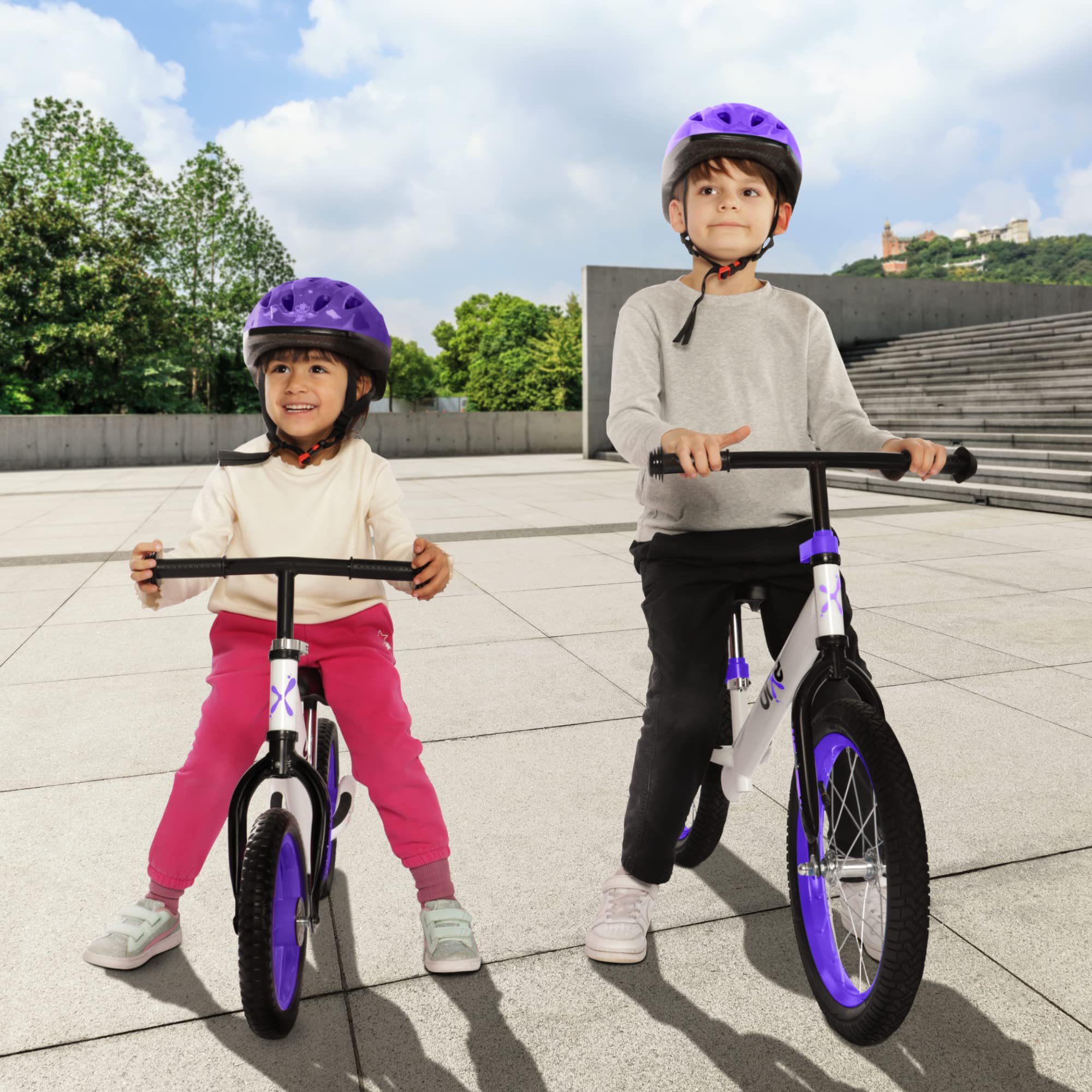 Bixe Aluminum Balance Bike 18 Month to 6 Yr Old - 30.5 cm (12 inch) Wheel Bicycle - No Pedal Toddler Bike - First Bike for 1 2 3 4 5 + Year Old Boy or Girl - Kids' Balance Bikes