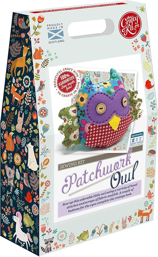 Crafty Kit Company Sewing Kit Patchwork Owl a complete kit with