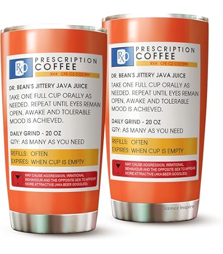 Amazon.com: Mug Shaped Like RX Prescription Bottle Large Ceramic Novelty  Funny Cute Cool Tea Coffee Mug 16 Ounce For Men For Women : Home & Kitchen