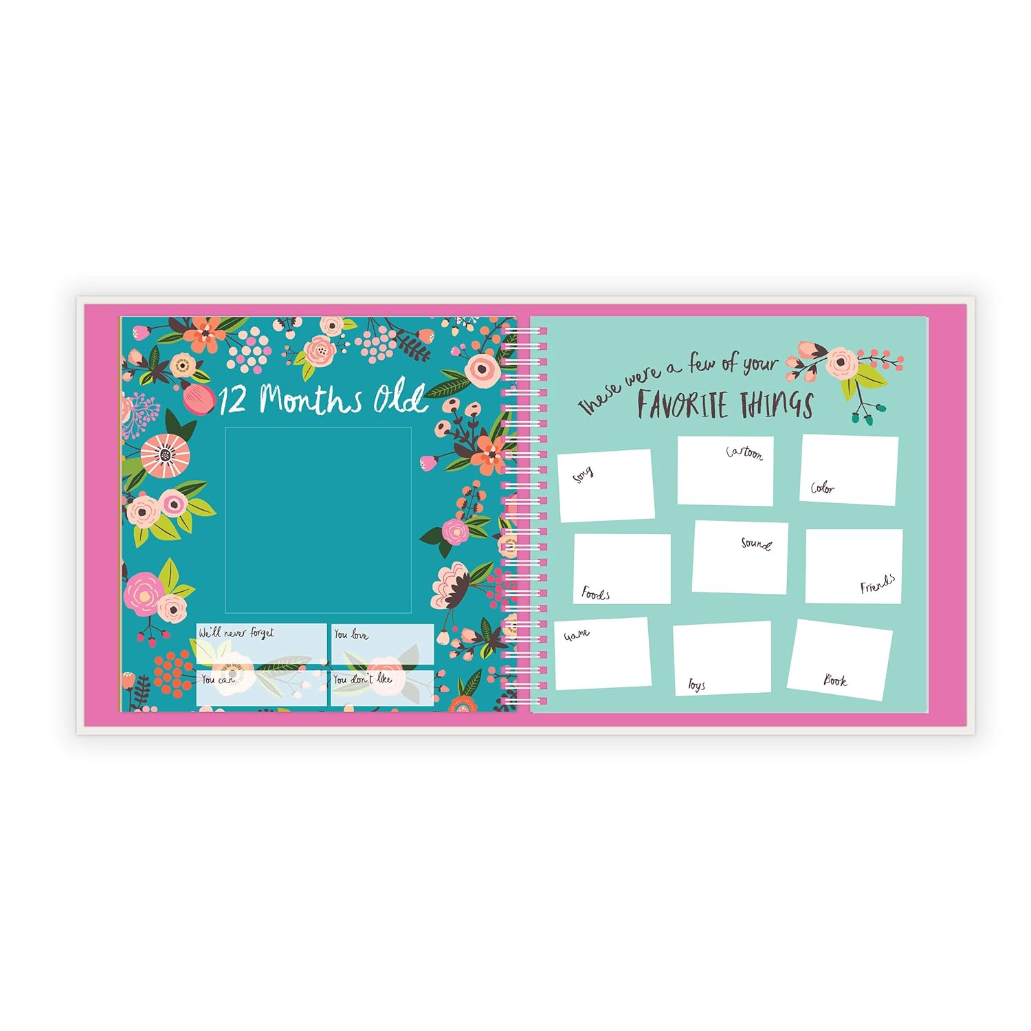 Lucy Darling Baby's First Year Memory Book: A Simple Book of Firsts - Little Artist Baby Journal - Baby Album : Baby