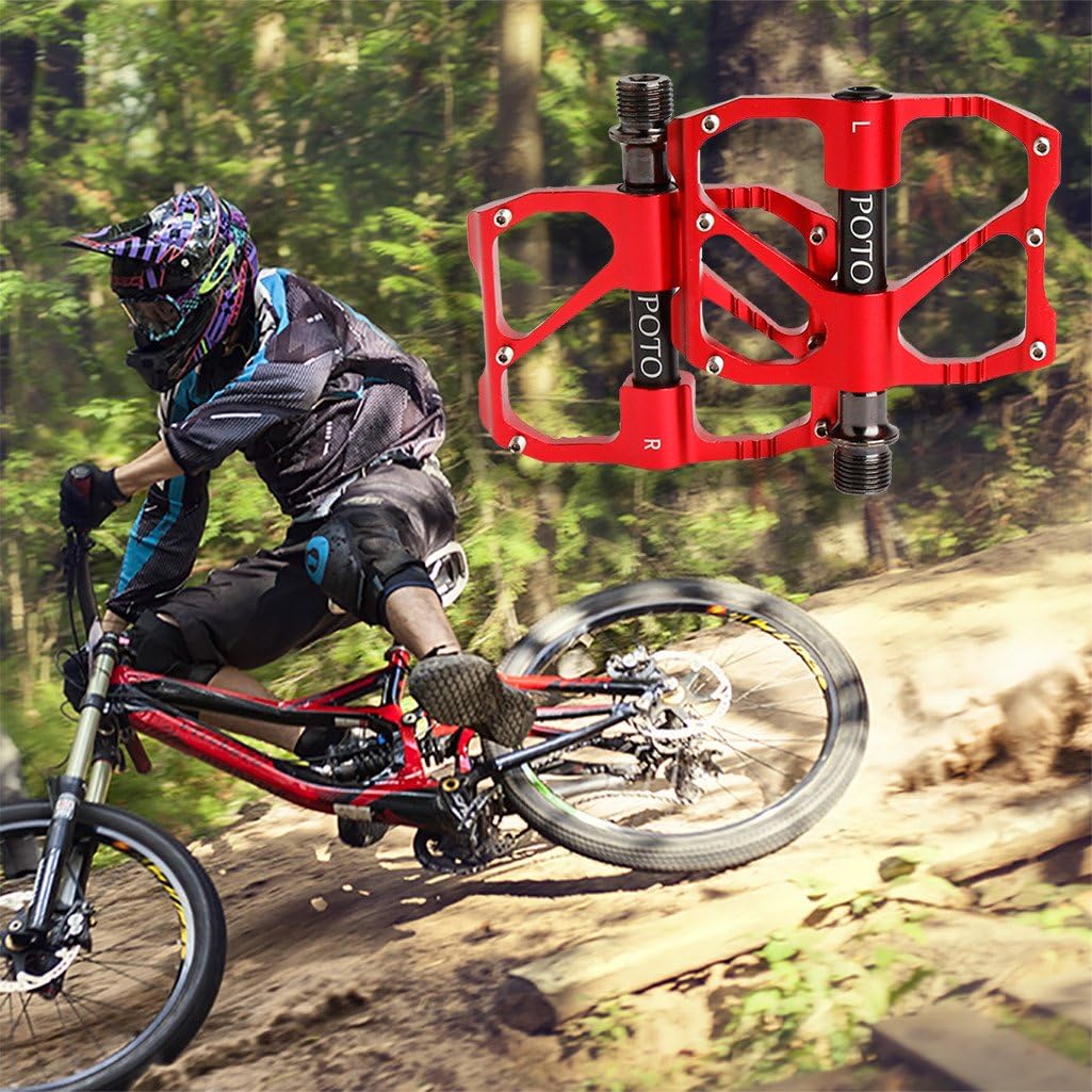 red mtb flat pedals