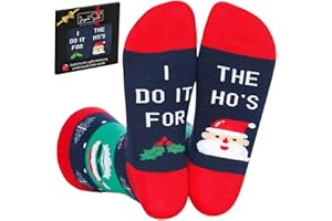 IRISGOD Funny Christmas Socks for Men & Women - Novelty Xmas Gifts - Cool Stocking Stuffers