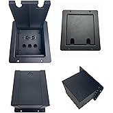 ProCraft Pro Audio Recessed Floor Pocket Box. Loaded AC Duplex and PrePunched for 3 "D" XLR's Made in the USA