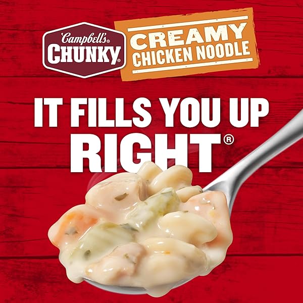 CAMPBELL’S CHUNKY SOUP, CREAMY CHICKEN NOODLE SOUP, 18.8 OZ CAN