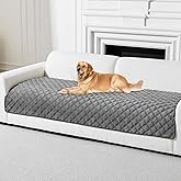 Deep Dream Velvet Couch Cover, Sectional Sofa Covers, Anti Slip Couch Covers for 3 Cushion Couch Pet Friendly, Washable Sofa Slipcovers for Dogs Pets Kids, Furniture Protector(Dark Grey, 36"x 71")