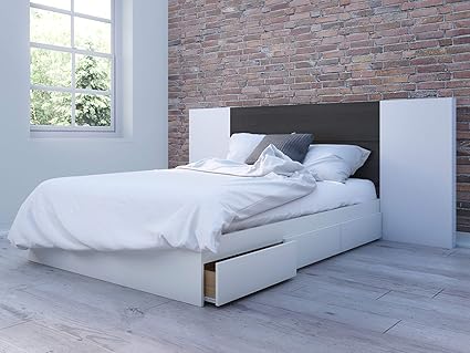 Amazon Com Nexera 3 Piece Full Size Bedroom Set White And