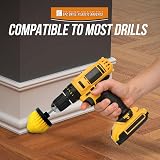 TDBS 5pc Drill Brush Set for Carpet Tub Sink Bathroom Shower Car Grout Cleaner view 6