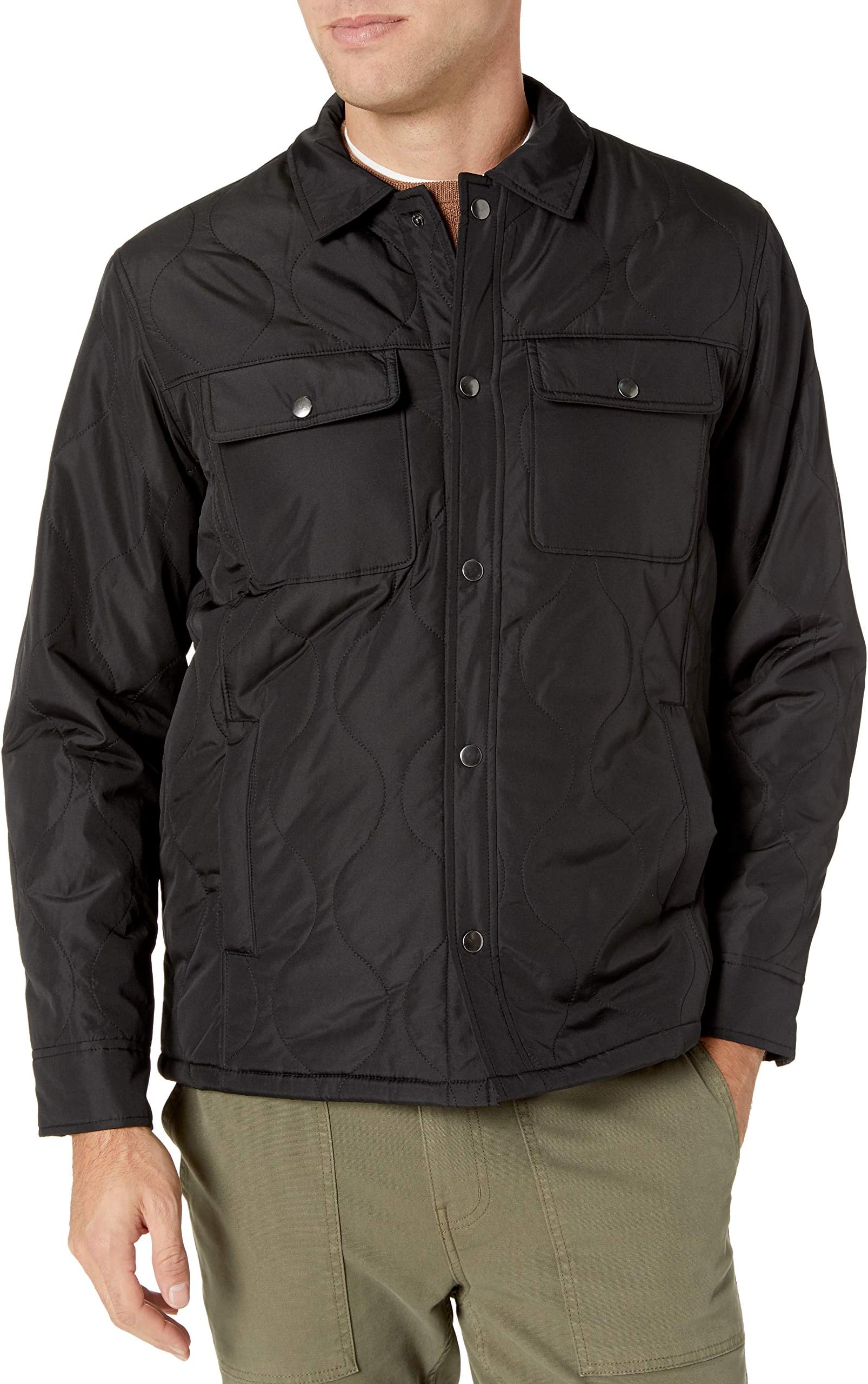 Men's Quilted Shirt Jacket