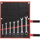 TONE Quick Ratcheting Box End Wrench Set, Metric, Black, 7-Piece, RMQ700 | Mirror Matte Finish, Overall Length 270 mm