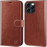 OCASE Compatible with iPhone 16 Pro Wallet Case, PU Leather Flip Folio Case with Card Holders RFID Blocking Kickstand [Shockproof TPU Inner Shell] Phone Cover 6.3 Inch 2024, Dark Brown