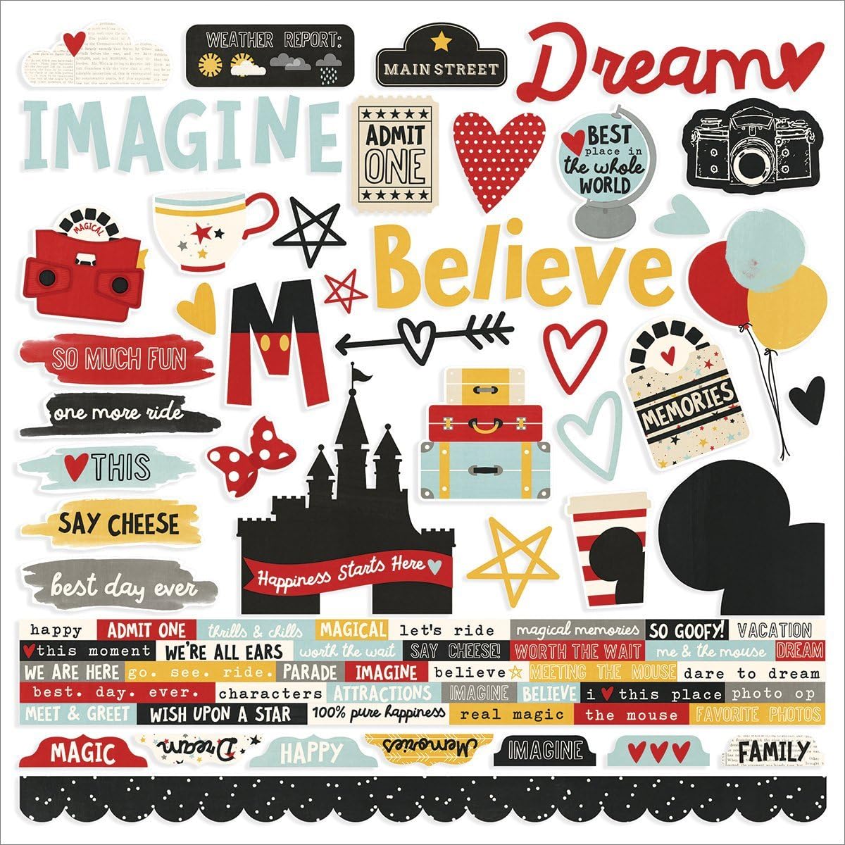 Simple Stories Say Cheese III Combo Sticker Sheet