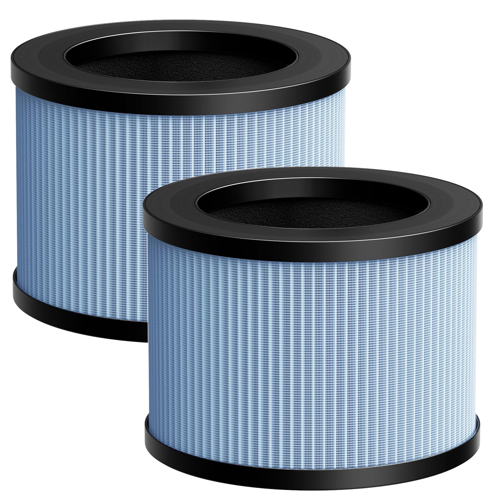 2 Pack DH-JH01/JH06 True HEPA Replacement Filter Compatible with CONOPU DH-JH01 & DH-JH06 Air Purifier, 4-IN-1 Efficient Filtration HEPA Replacement Filter, Blue