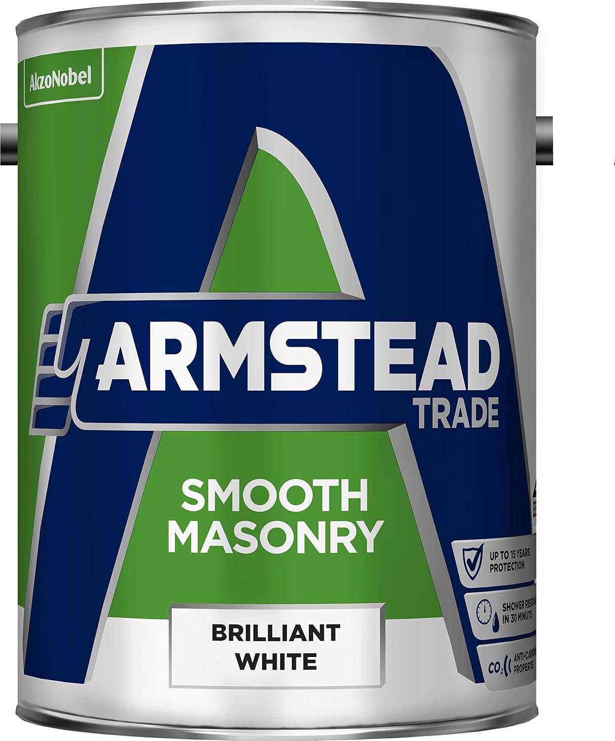 Armstead Trade Smooth Masonry Paint White 5 Litres Amazon.co.uk DIY