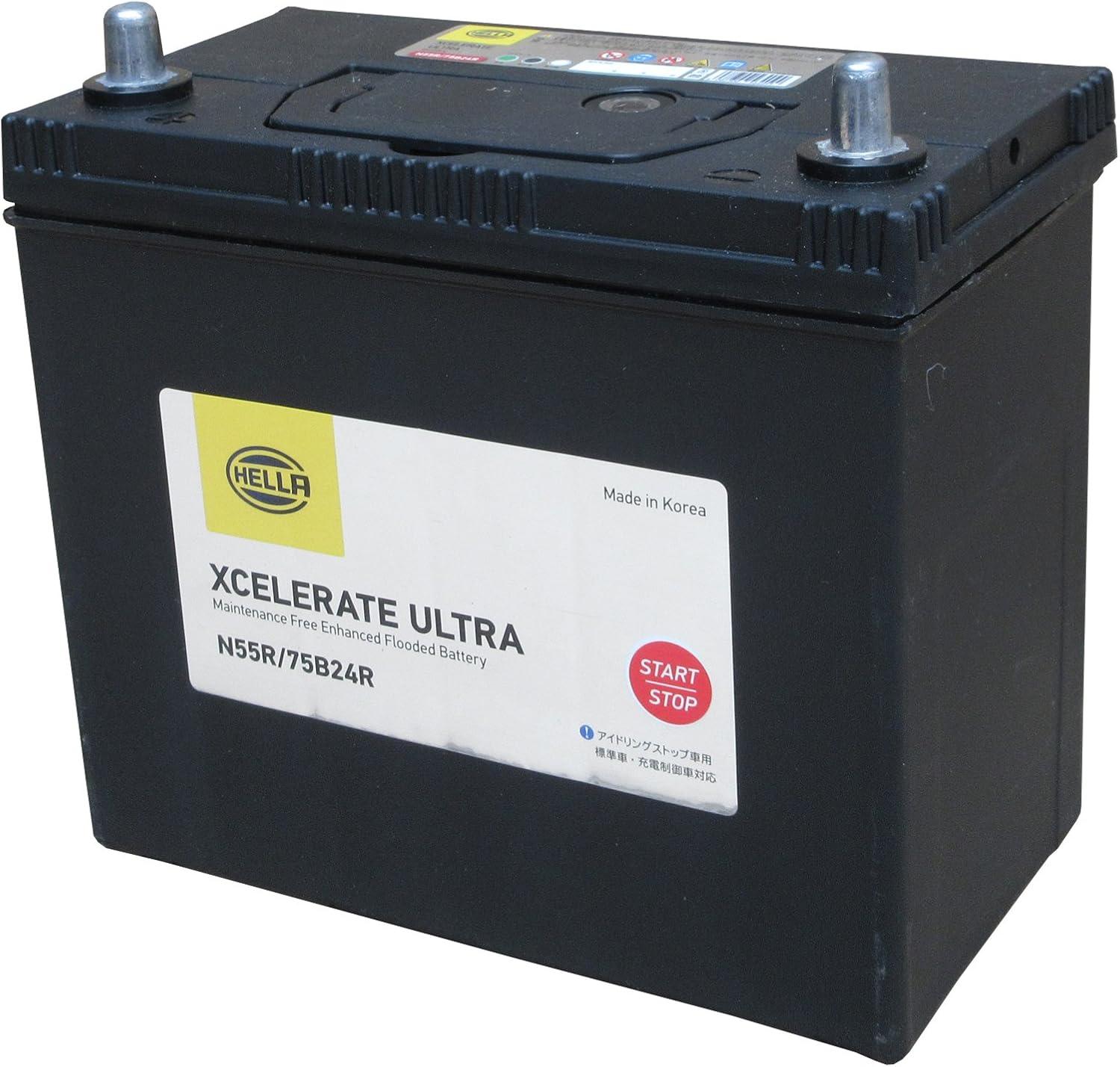 Amazon Hella ヘラー 国産車 バッテリー 75b24r N 55r カーバッテリー 車 バイク