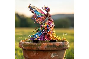 Colorful Rainbow Flower Acrylic Garden Stake, Indoor and Outdoor Garden Acrylic Decoration, Idea Gift for Flower Potted Ornam