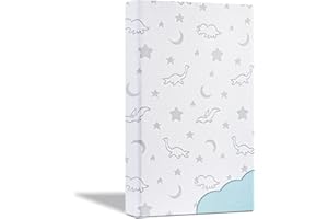 Pack and Play Mattress 38''x26''x3'', Pack N Play Mattress Crib Mattress Breathable Soft High Density Foam and Removable Wash