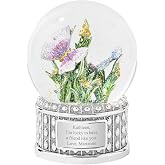 THINGS REMEMBERED Jeweled Butterfly Musical Snow Globe