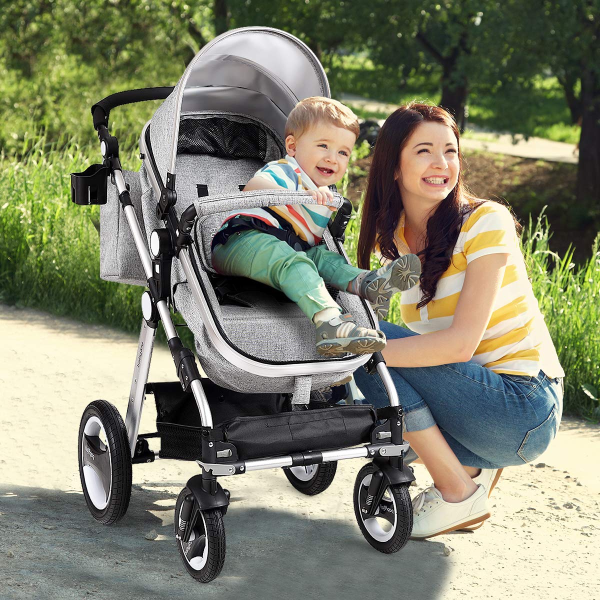 baby joy stroller 2 in 1