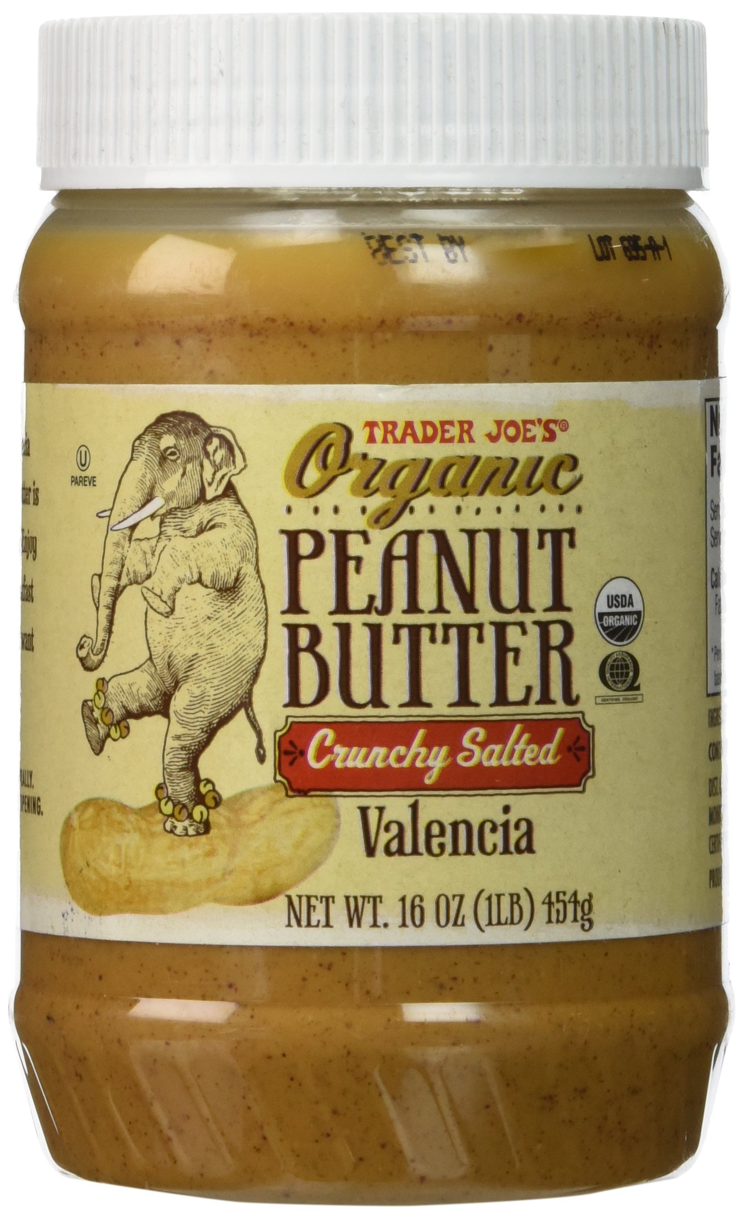 Organic Peanut Butter Crunchy Salted Valencia by Trader Joes Buy