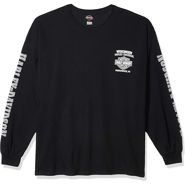Harley-Davidson ロンT Harley-Davidson Men's Custom Freedom Long Sleeve Crew-Neck