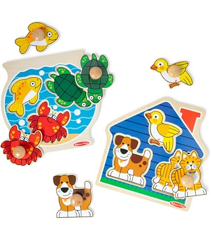 Bigjigs Toys Safari Puzzle – 5 Teile Mit Griffen, Für Kinder Ab 1 Jahr