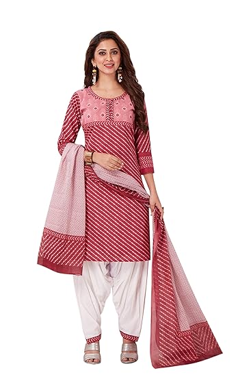 Womens Pure Cotton Printed Fully stitched Salwar Suit