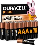 Duracell Plus AAA Batteries 18 Pack Alkaline 1.5V Power Boost Actives