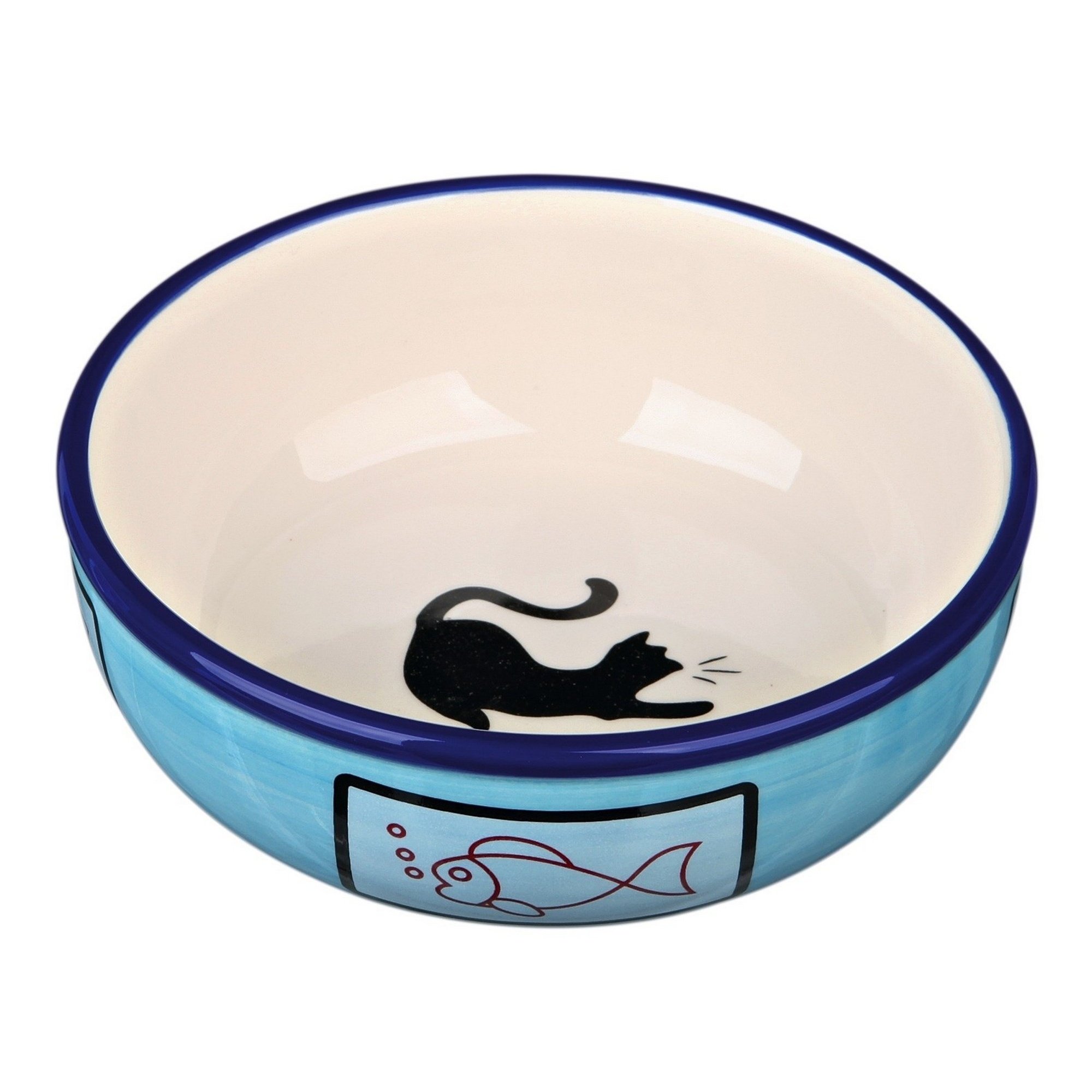 Trixie Ceramic Bowl for Cat 0.35 Litre 13 cm, Assorted colors