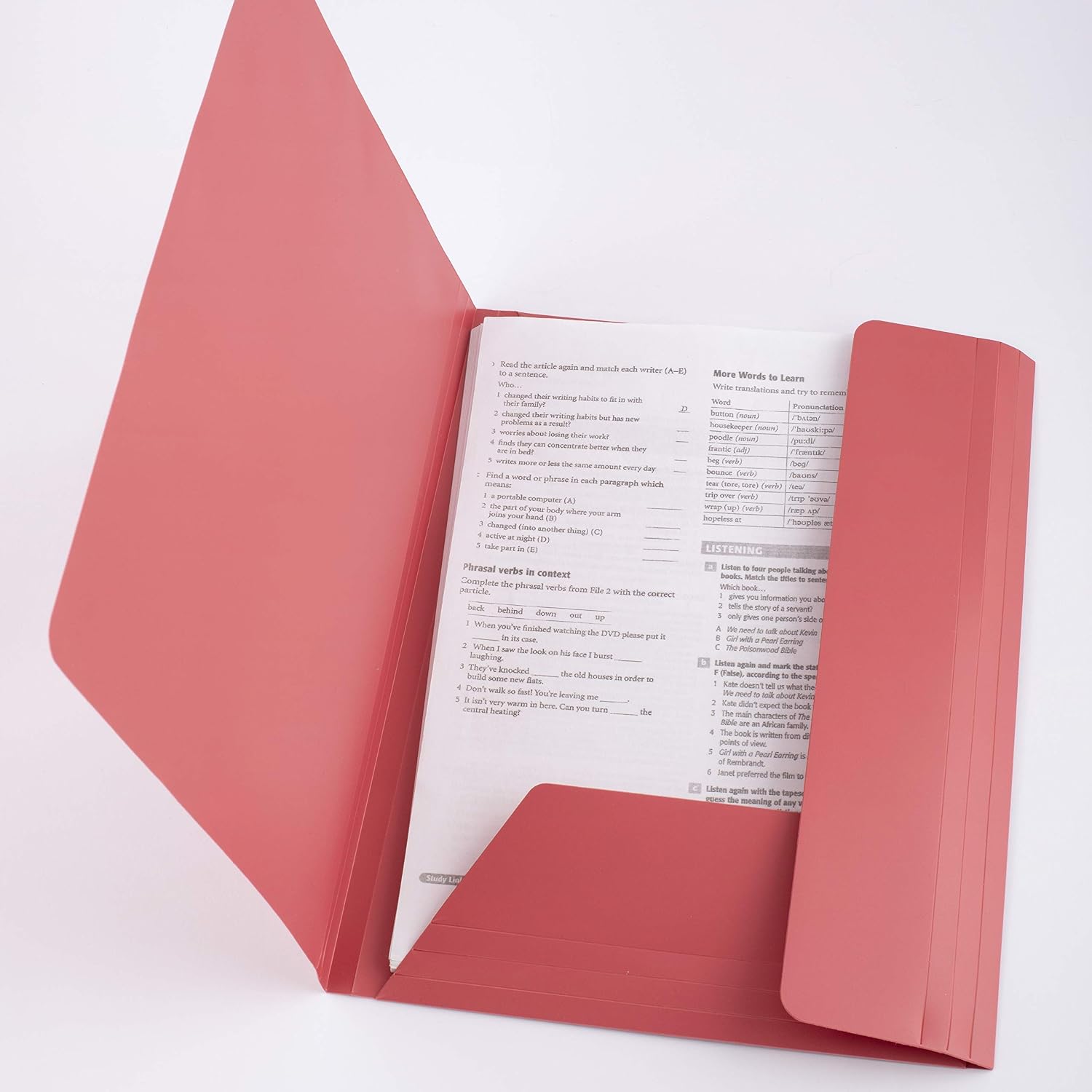 D.RECT Elasticated Folder, red, A4 - Image 4