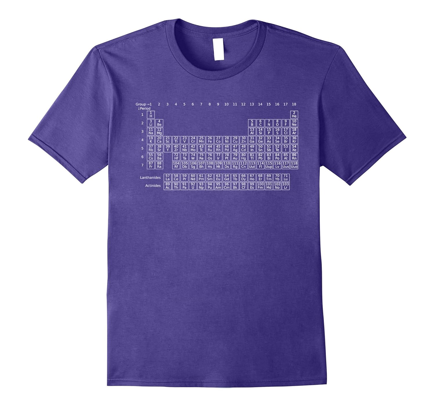 Periodic Table Elements Graphic White Design T-Shirt-ANZ