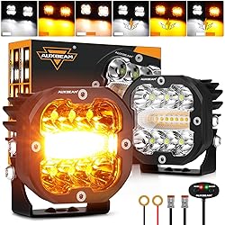 Auxbeam 6 Modes Amber White LED Pods XP-Ultra