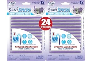 Sani Sticks, the Superior Odor Killer and Drain Cleaner Solution, Lavender Scent - 24 Pack