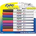 EXPO 1884309 Low-Odor Dry Erase Markers, Ultra Fine Tip, Assorted Colors, 8-Count