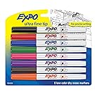 EXPO 1884309 Low-Odor Dry Erase Markers, Ultra Fine Tip, Assorted Colors, 8-Count