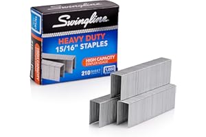 Swingline S.F. 13 Heavy Duty Staples, 15/16 Inch Leg Length, 210 Sheet Capacity, 1,000 Staples per Box (35320)