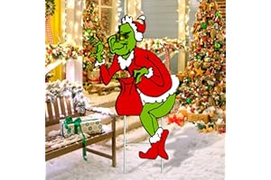 HANSELY Christmas Decorations Outdoor Yard Signs Stakes,3.3ft Xmas Decorations Signs,2024 Christmas Gifts for Winter Holiday Christmas Outside Yard Pathway Lawn Decor