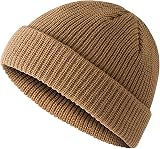 Beechfield B43R Black Fisherman Beanie Hat Unisex 100% Recycled Polyester view 3
