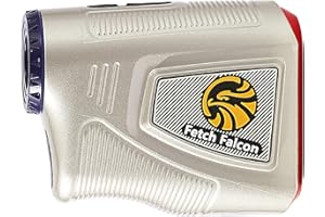 FETCHFALCON HD LCD Rechargeable Golf Range Finder Sport Laser Hunting, Powerful Magnet 1200 Yards with 6X MagnificationLightweight, Slope Ultra-Clear View, Vibration & Flag-Lock & Pin-Seeker