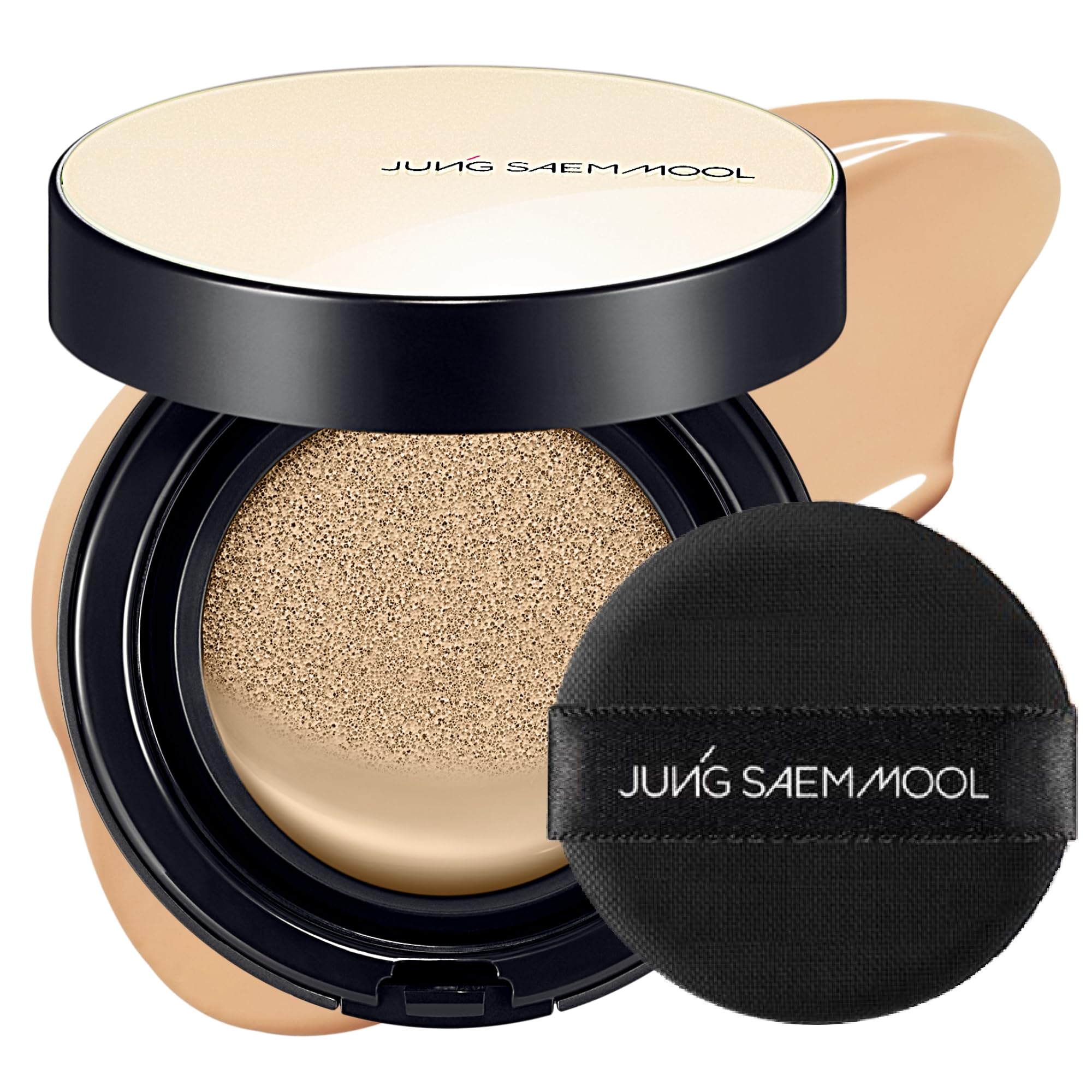 Photo 1 of *USED** JUNG SAEM MOOL Essential Skin Nuder Cushion 22W Sand 0.49 Fl Oz, No Refill, Natural Radiant Finish Cushion Foundation with Buildable Coverage, Lightweight Texture, Korean Foundation Makeup