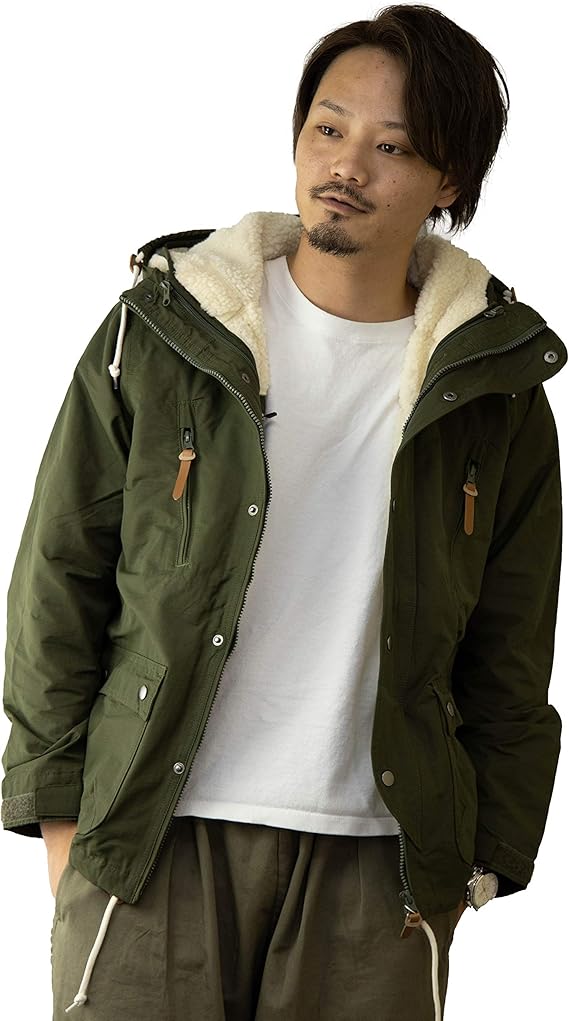 Amazon ナイラス Nylaus マウンテンパーカー メンズ 3way 裏ボア タスラン ベージュ 黒 カーキ マンパー マウンテンジャケット マウンテンコート ボアベスト アウター トップス カジュアル アウトドア レトロ お洒落 カーキ Ll ベスト 通販