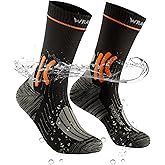 WRAP ME Waterproof Socks for Men, Waterproof Hiking Socks with Breathable Cushion Running, Hiking, Water Sports
